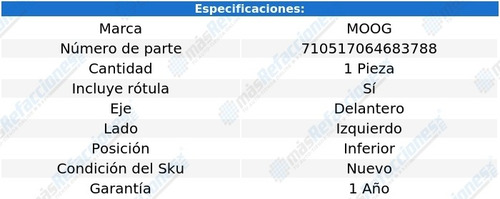 2 Horquillas Del Inf Moog Renault Scenic 01