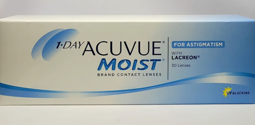 Lentes De Contato 1-day Acuvue Moist Para Astigmatismo Grau cilíndrico Informe seus graus na caixa de diálogo abaixo