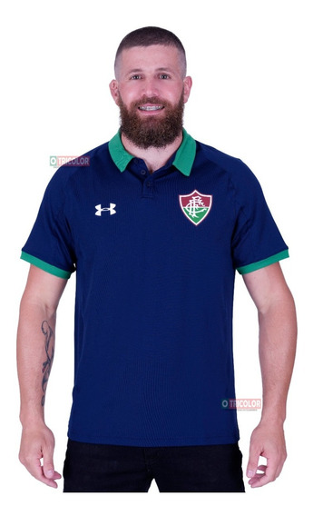 Camisa Under Armour Viagem Azul Parcelamento sem juros