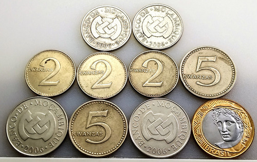 Moedas Da África +bônus -01 Moeda De Prata (Usado)