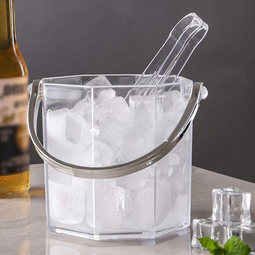 Cubo De Hielo Transparente Cómodo Con Clip De Hielo Para