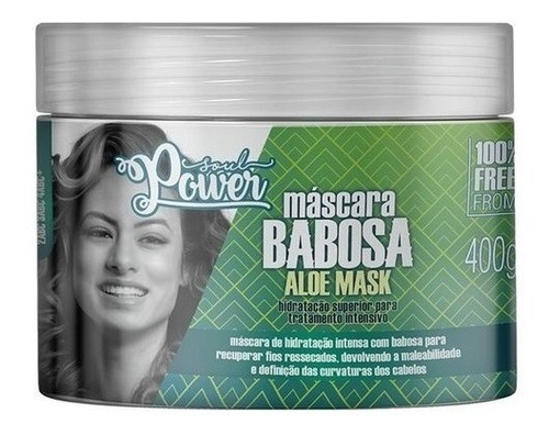 Máscara Soul Power Babosa Aloe Mask Hidratação Intensiv 400g