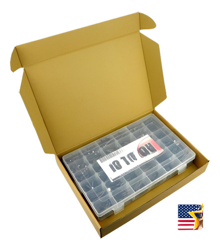 36value 1000pcs Condensador Electrolítico Surtido Caja Kit U