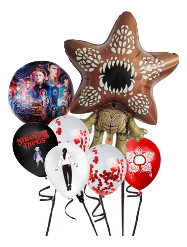 Globos Stranger Things, Once, Max, Demogorgon