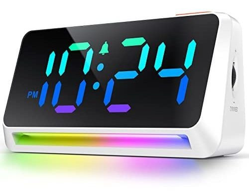 [rgb] Super Loud Alarma Reloj Para Dormitorio, Camas Trkmg