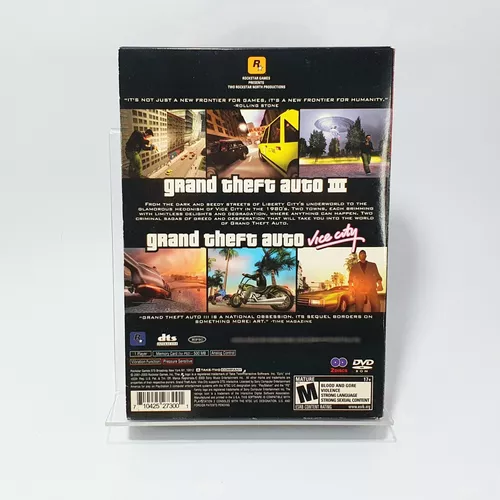 Box Grand Theft Auto Double Pack G H Playstation 2 Ps2 Gta