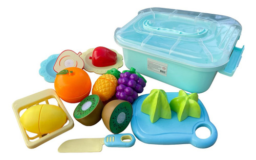 Juguete Frutas Para Cortar De Plástico En Tupper (xy14b)