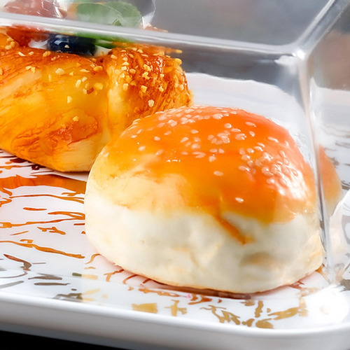 Bandeja Para Tartas Con Forma De Cúpula Oro Rectangular S