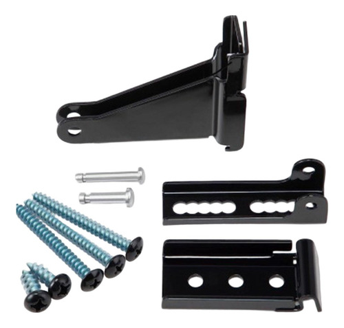Kit De Hardware De Marco De Puerta De Soporte Más Negro