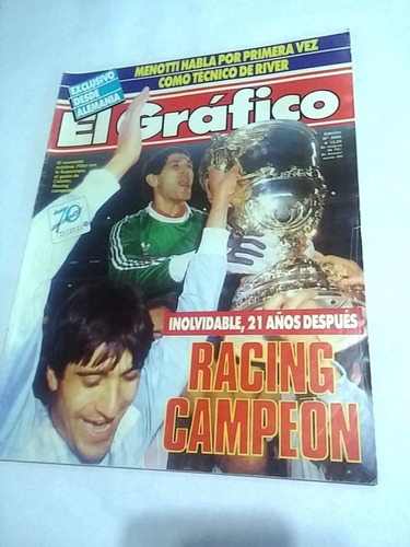 El Grafico 3585 Racing Club Campeon Supercopa 88 