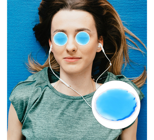 10 Unidades De Máscara Reutilizável Para Olhos Frios Sleep C