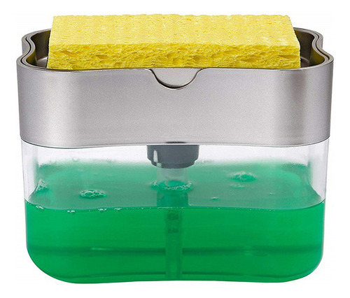 Dispensador De Jabón Para Platos Con Soporte Para Esponjas (