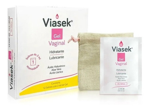 Viasek Gel Vaginal Lubricante Íntimo Monodosis X 12 Sobres