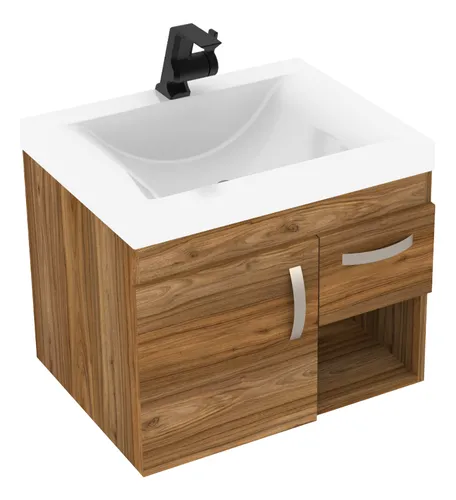 Mueble De Baño Monet Elevado Con Lavamanos Siena 63x48 Cm