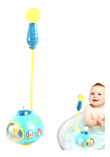 Submarino Brinquedo De Banho Infantil Bebê Flutua Aquático Cor Azul