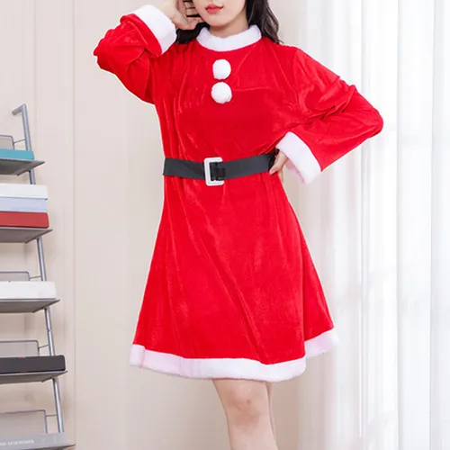 Vestido Navideño De Papá Noel, Disfraz Navideño Sin Chal
