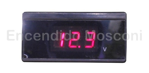 Voltimetro Digital Display Luz Led Rojo 9-30 Volts 2 Cables