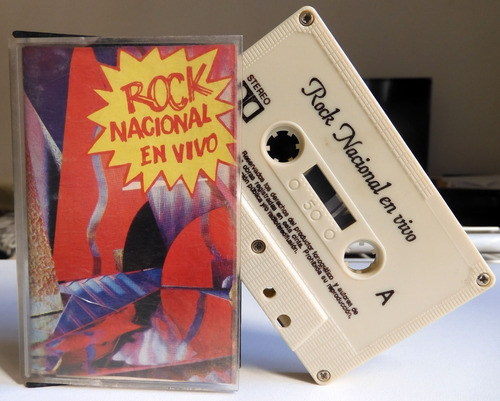 Casete K7 Rock En Vivo - Soda Stereo Calamaro Páez - Edfargz