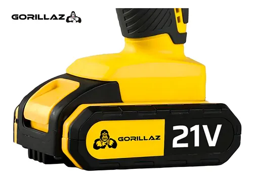 Parafusadeira Furadeira De Impacto Sem Fio 2 Bateria 3/8 10mm Com