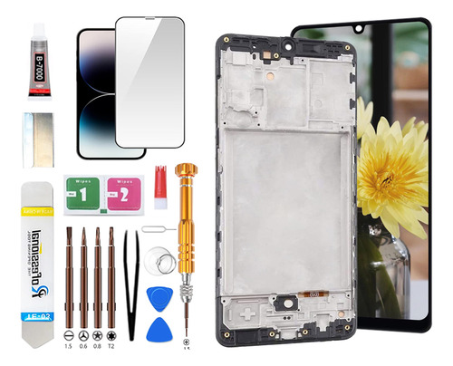 Lzhipx Pantalla Lcd Para Samsung Galaxy A31 A315 Sm-a315f Sm-a315f/ds A315g Con Marco