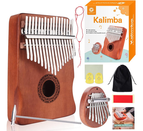 Kalimba Thumb Piano &amp; Finger Instrument Bundle, 17 ...