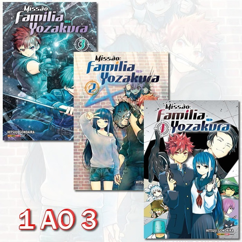 Missão Família Yozakura 1 Ao 3! Mangá Panini! Novo E Lacrado