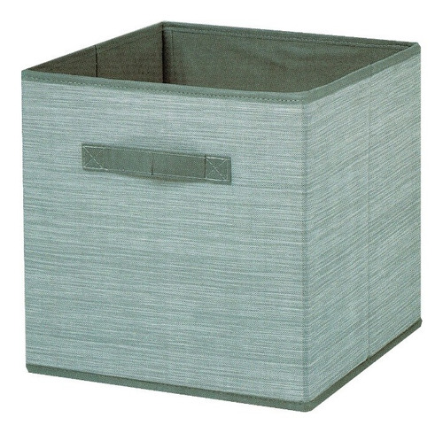 Cubo Caja Organizador De Tela 31x31x31 Cm. Ht Color Gris Claro
