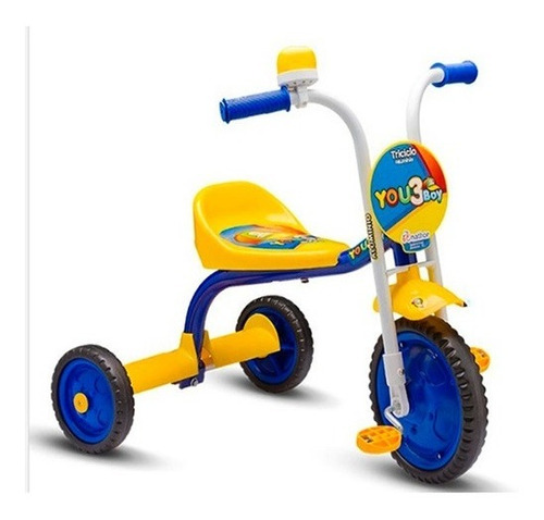 Kit Triciclo Infantil You3 Boy Masculino Azul