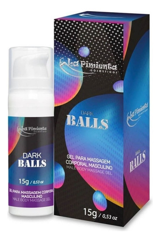 Gel lubrificante La Pimenta Dark Balls masculino corporal 15g