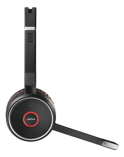 Audífonos Jabra Inalambricos Con Microfono Bluetooth Ne /vc Color Negro/rojo Color De La Luz N/a