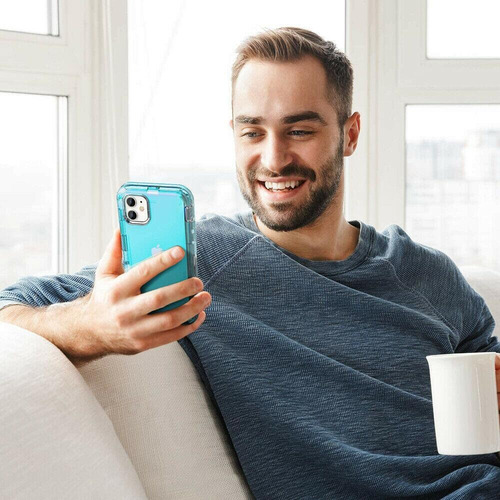 Funda De Protectora Para iPhone Carcasa De Silicona Cristal