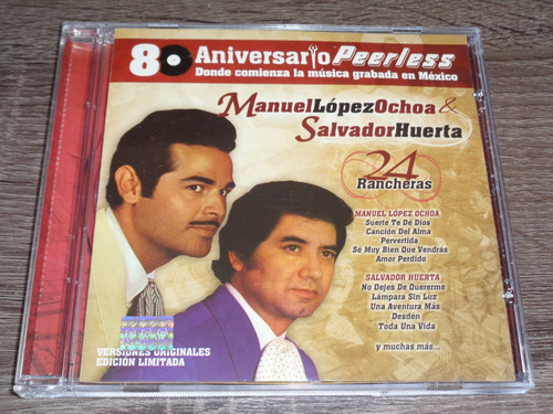 Manuel López Ochoa & Salvador Huerta 24 Rancheras, Peerless (Usado)