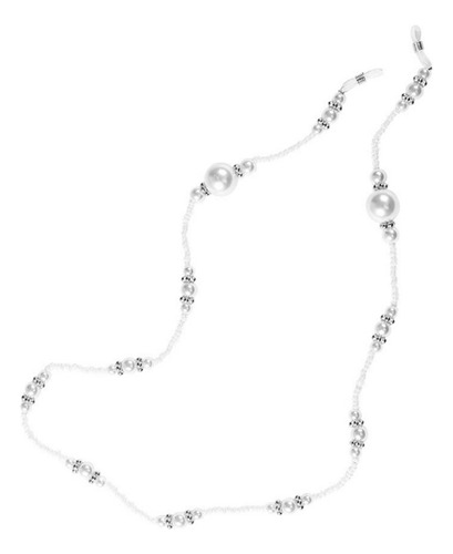 Cadena De Anteojos Elegante Cordón De Perlas Artificiales F
