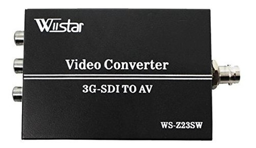 Wiistar 3g Sdi A Av Converter Bnc A Rca Audio Scaler Soporte