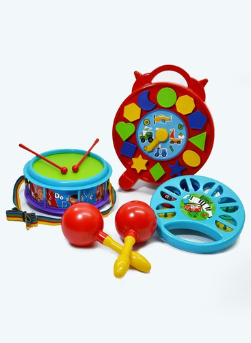 Kit De Juegos Musicales Con Reloj Didáctico Para Niños 