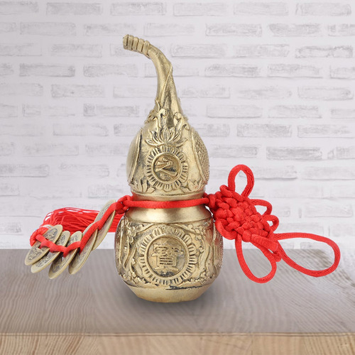 Imagen 4 de 8 de Adorno De Cucurbitáceas De Latón, Calabaza Pura De Wu Lou