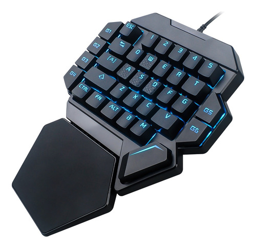 Teclado K50 Com Uma Mão, Mecânico, Com Fio, Rgb, Retroilumin