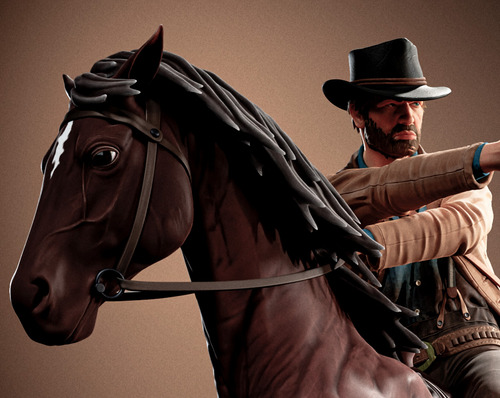 Arthur Morgan - Red Dead Redemption 2 - Em Resina 12k