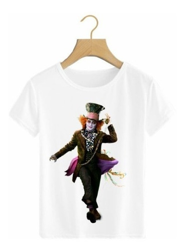 Playera Personaje Alicia Sombrerero Peli Jhonny Deep Naz