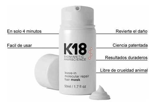 Mascarilla Capilar Reparadora Molecular K18