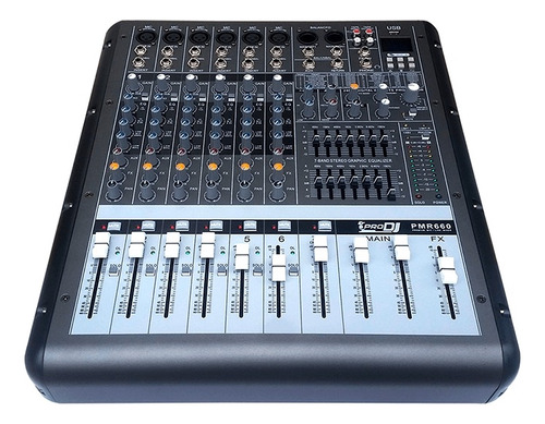 Pro Dj Pmr660 Consola Activa 6 Entradas Híbridas 