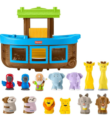 Fisher-price Little People Toddler Toy Noahs Ark Playset Con