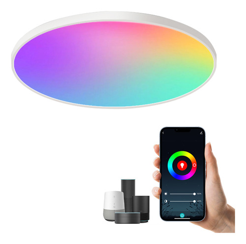 Lámparas Techo Led Decorativas Rgbcw Wifi Alexa Google Home