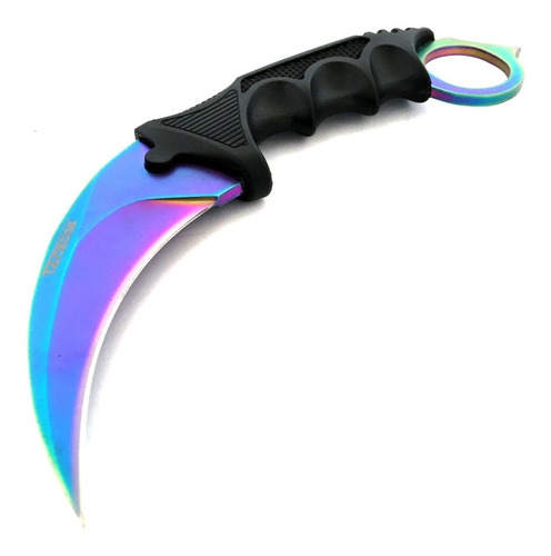 Imagen 2 de 6 de Kerambit Cs Go Tornasolado Raimbow Cuchillo Counter Strike