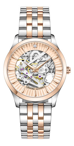 Reloj Hombre Kenneth Cole Kcwll2235506 New York Color de la correa Plateado Color del bisel Rosa Color del fondo Rosa