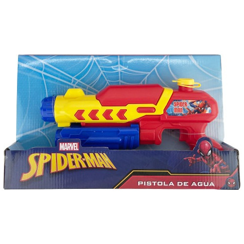 Pistola Lanza Agua Marvel Spiderman 30cm En Caja 8686