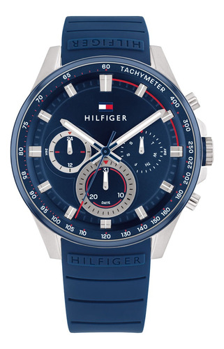 Relógio Tommy Hilfiger Masculino Borracha Azul 1791970