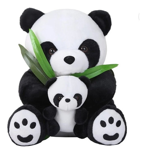 Peluche Oso  Panda Cria Con Bambu/amor/aniversario/musical