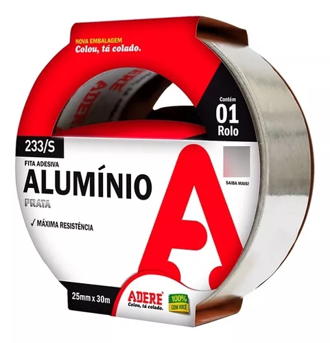 Cinta De Aluminio Autoadhesiva 50mm X 50mt