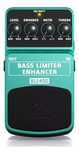 Pedal Bajo Limiter Enhancer Behringer Ble400 + Color Verde